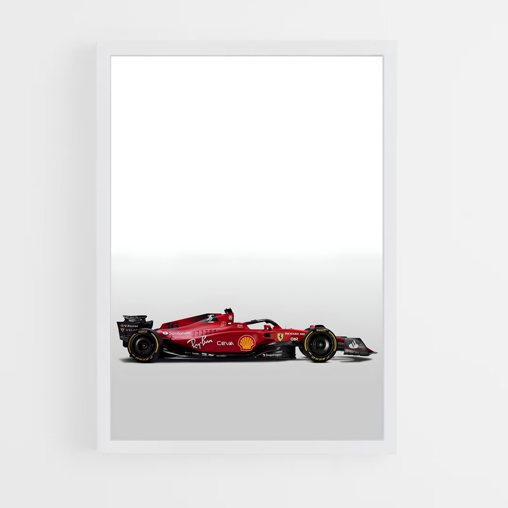 Poster Ferrari F1-75 Racing Spirit – affiche Voitures de Formule 1 (vue 3)